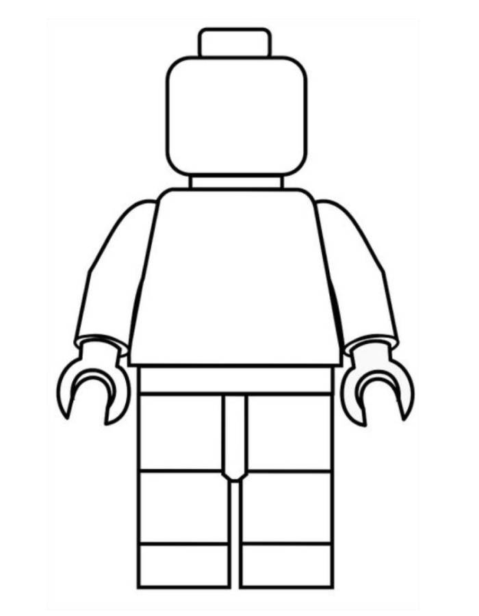 Lego Paper Coloring Page