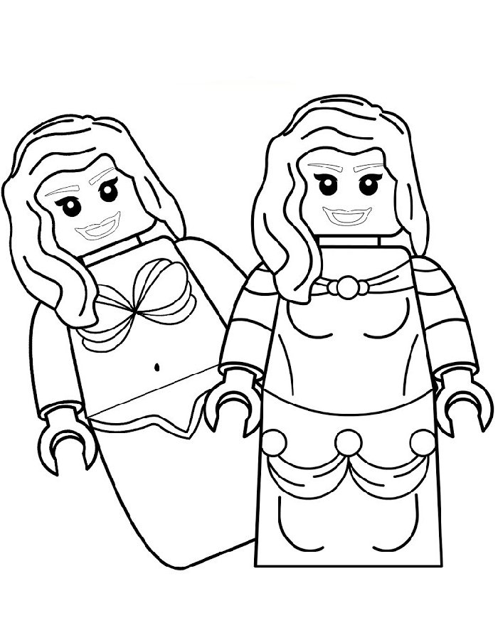Lego Disney Princess Lego Disney Princess Coloring Page