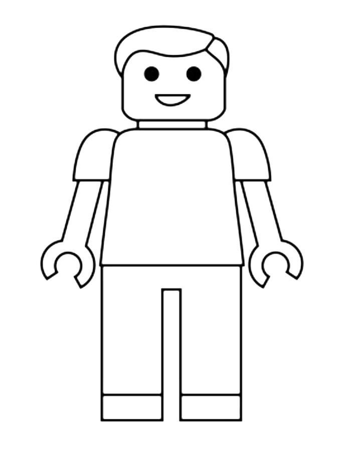 Lego Guy Coloring Page