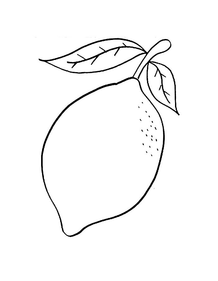 Lemon Lineart For Kids