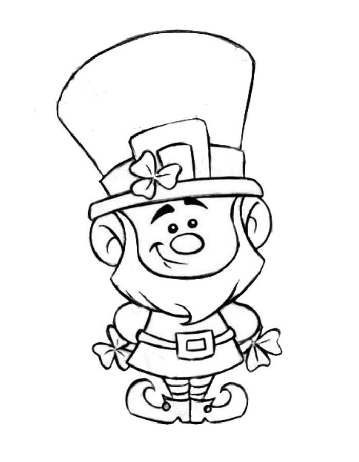 Leprechaun Coloring Page