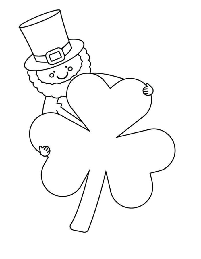 Leprechaun For Kids Coloring Page