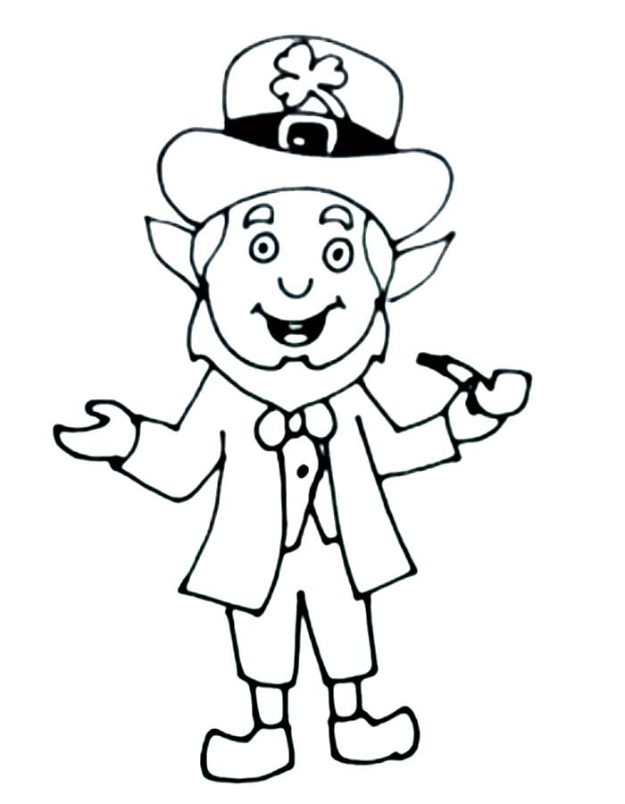 Leprechaun Illustration Idea Coloring Page