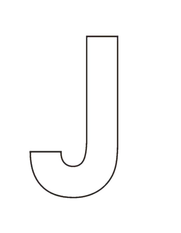 Letter J Pictures Coloring Page