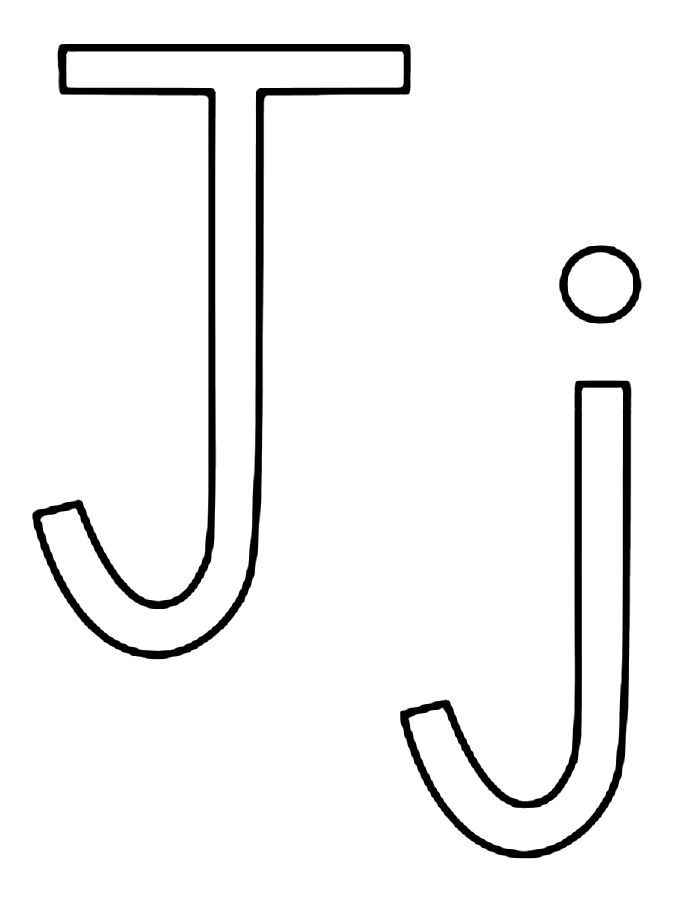 Letter J Worksheets Coloring Page