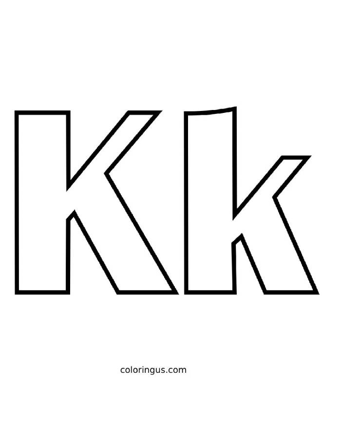 Letter K Coloring Pages