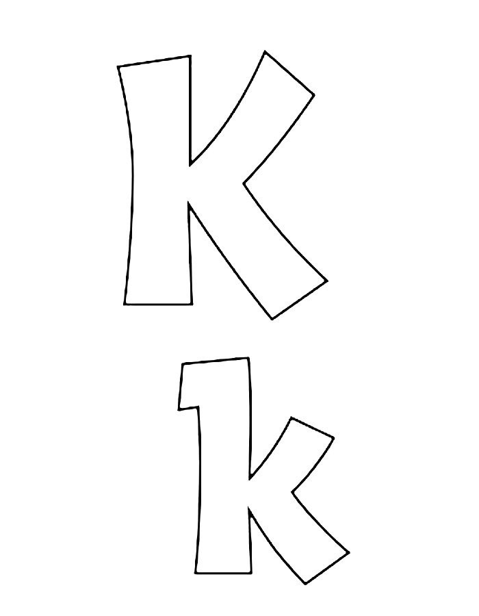 Letter K Worksheets Pdf Coloring Page