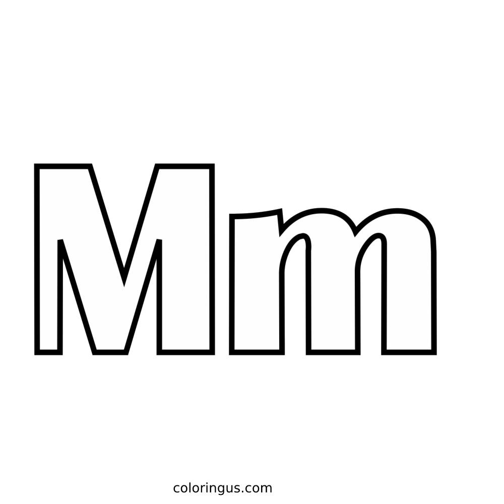 letter m coloring pages