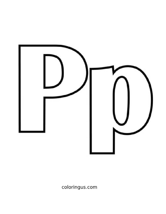 Letter P Coloring Pages