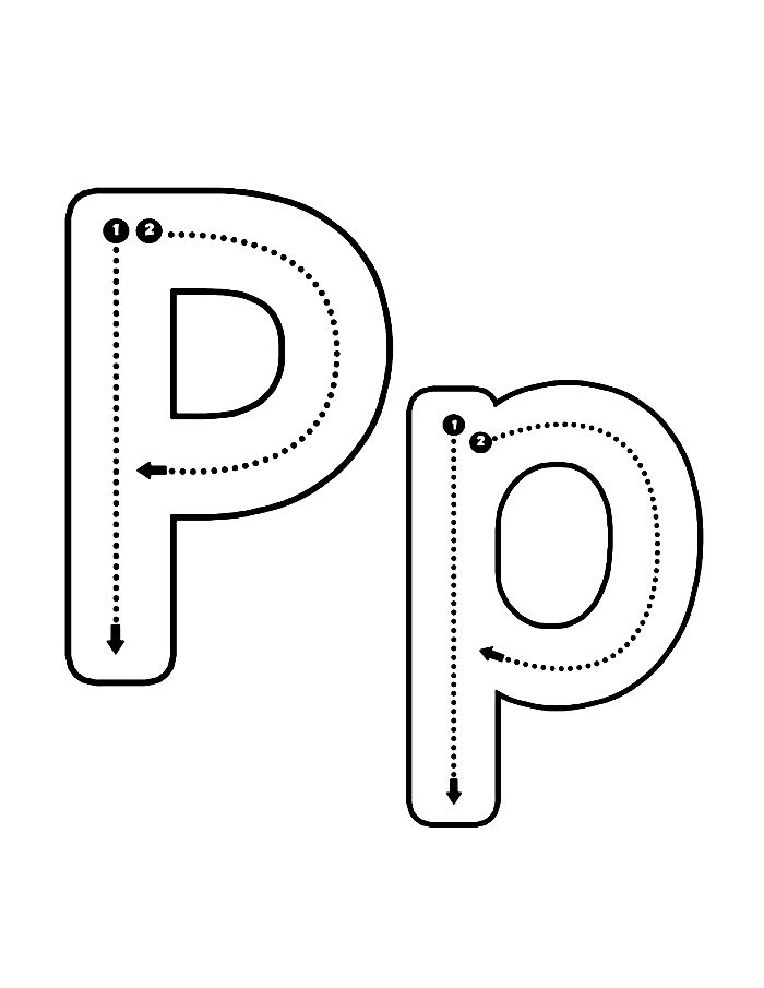 Letter P Tracing Pdf