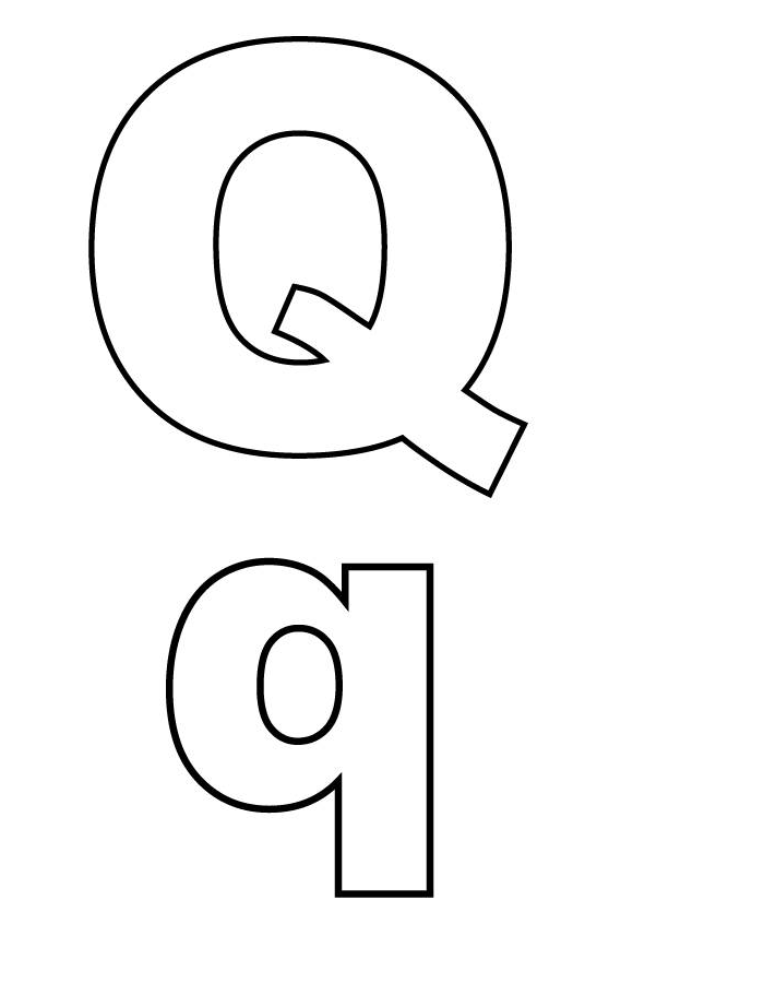 Letter Q Coloring Pages
