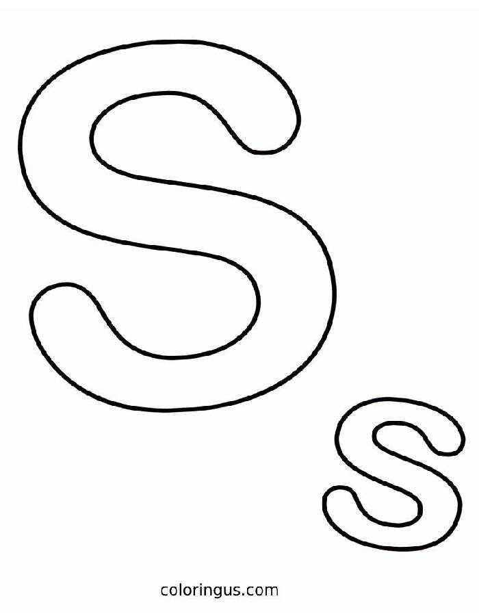 Letter S Coloring Pages