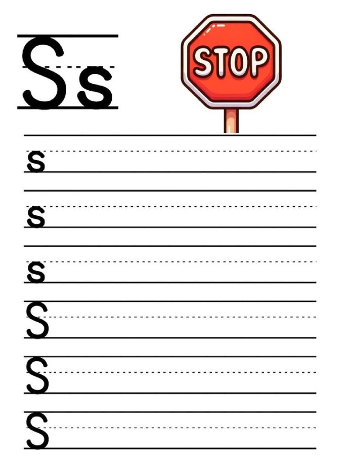 Letter S Practice Worksheets Coloring Page