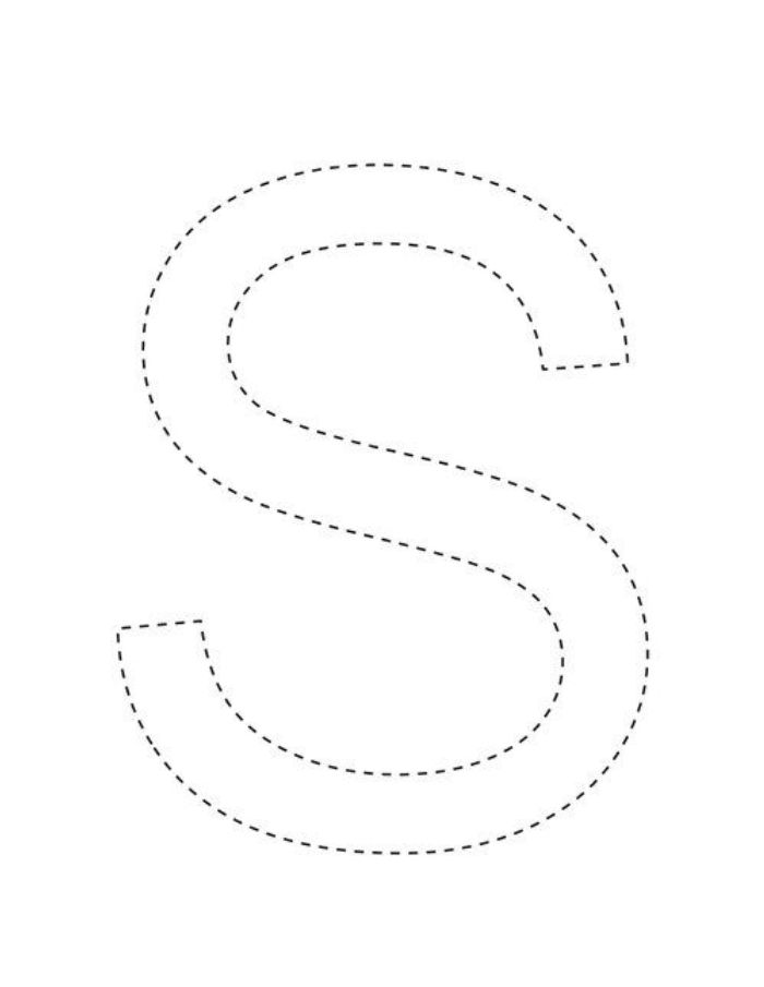 Letter S Tracing Worksheets Coloring Page