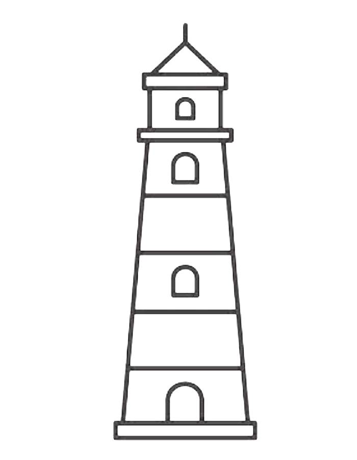 Light House Coloring Page