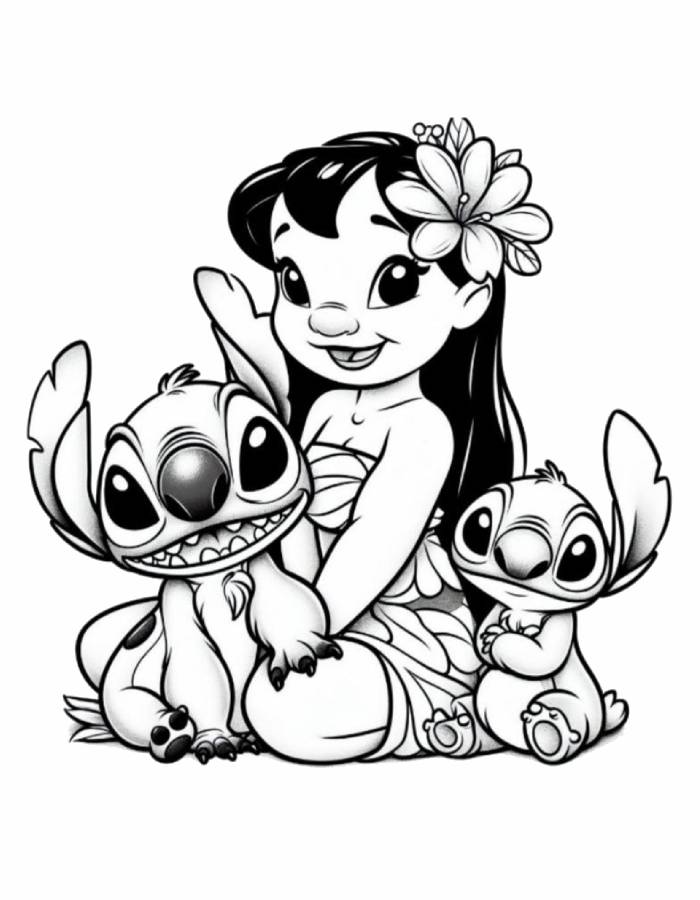 Lilo And Stitch Coloring Pages Free Printable PDF Lilo And Stitch Coloring Pages Free Printable PDF