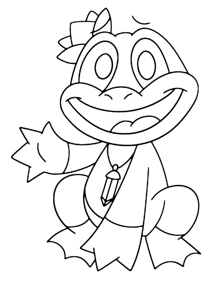 Lily Leapfrog Coloring Page