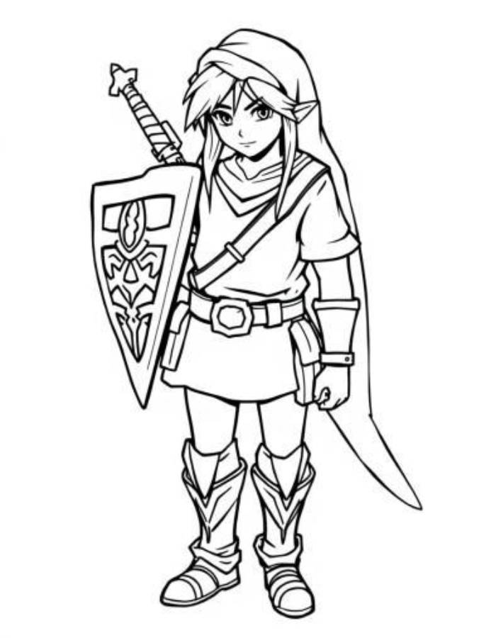 Link Coloring Page