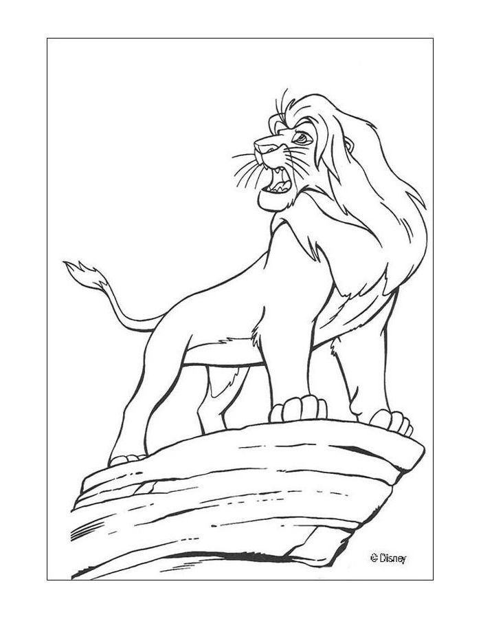 Lion Guard Mufasa Coloring Page