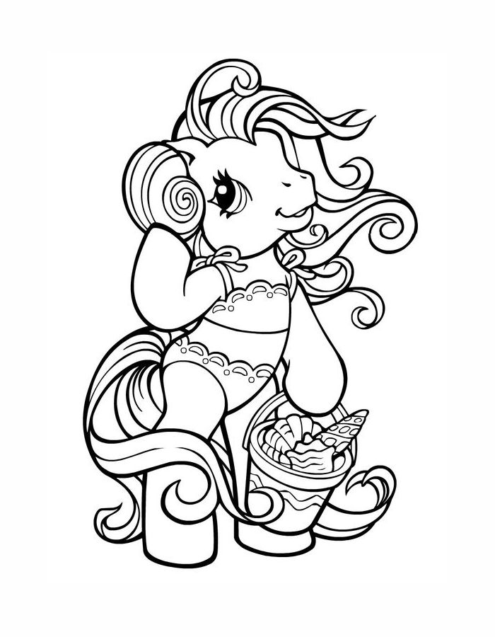 Lisa Frank Cartoon Coloring Page