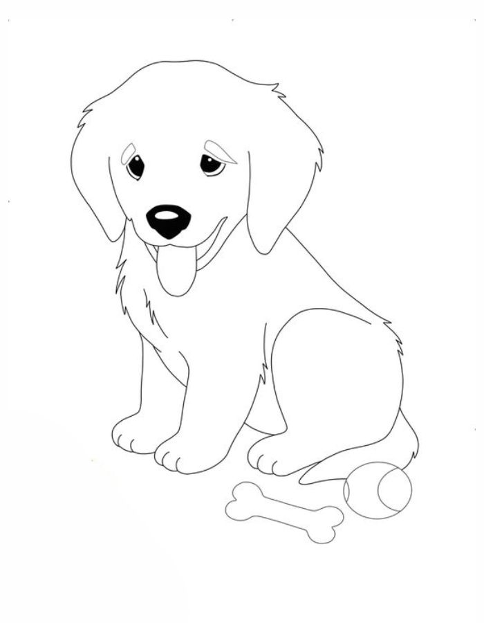 Lisa Frank Dog Coloring Page