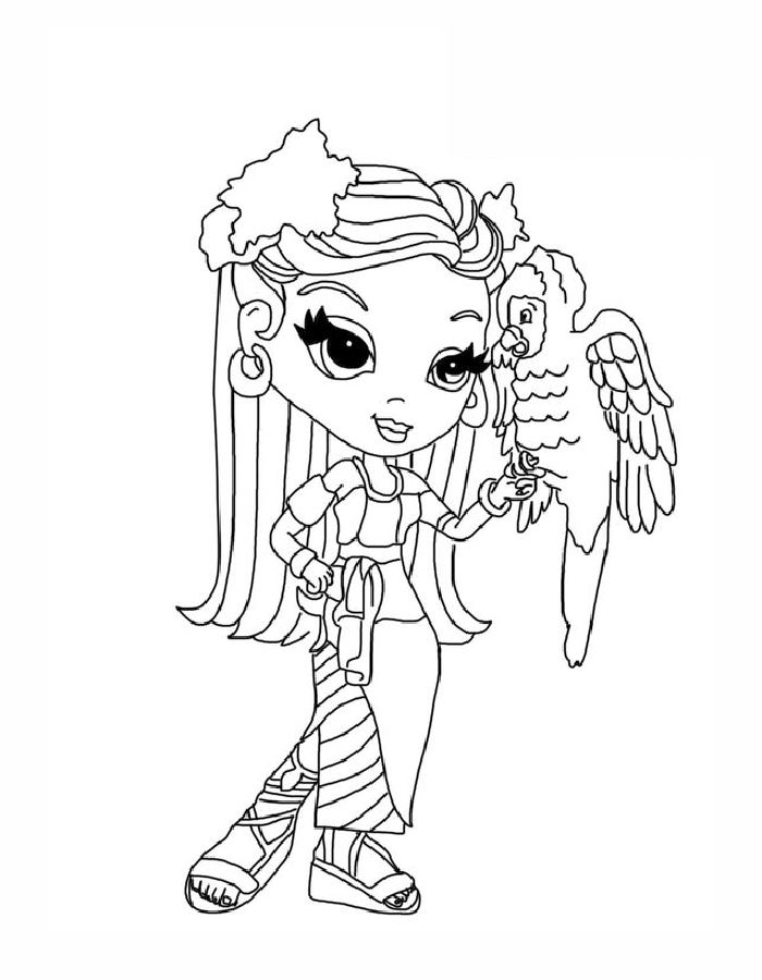 Lisa Frank Drawing Coloring Page