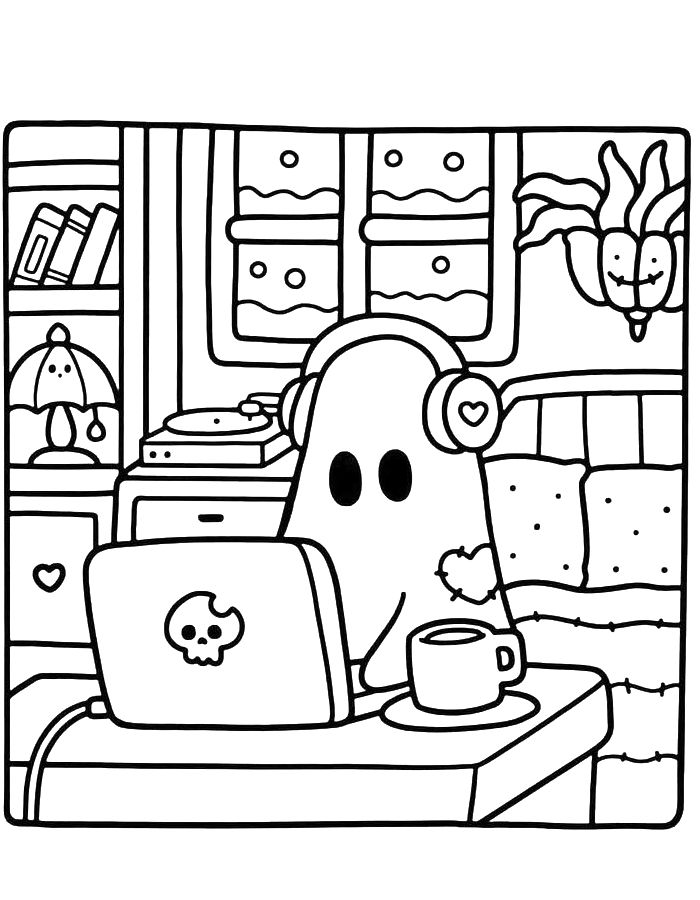 Little Corner Pdf Coloring Page