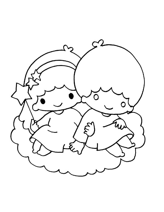 little twin stars drawing