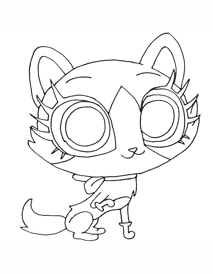 Littlest Pet Shop Felina Meow Coloring Page