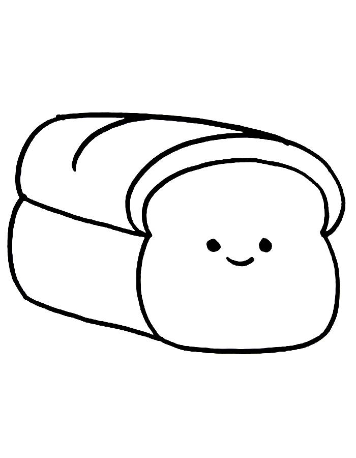 Loaf Of Bread Coloring Page