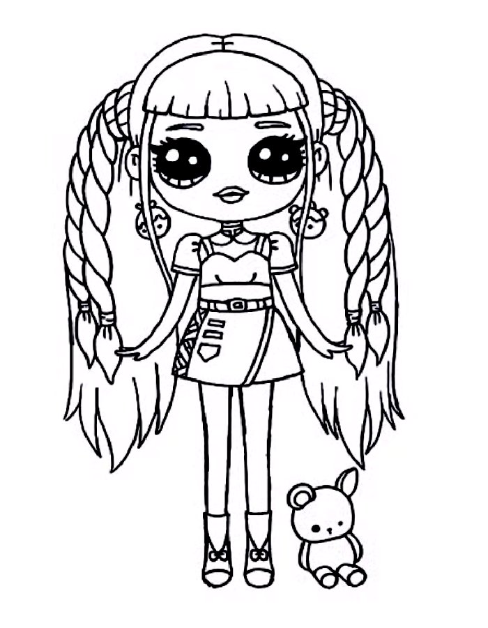 Lol Dolls Coloring Pages Free Printable Pdf