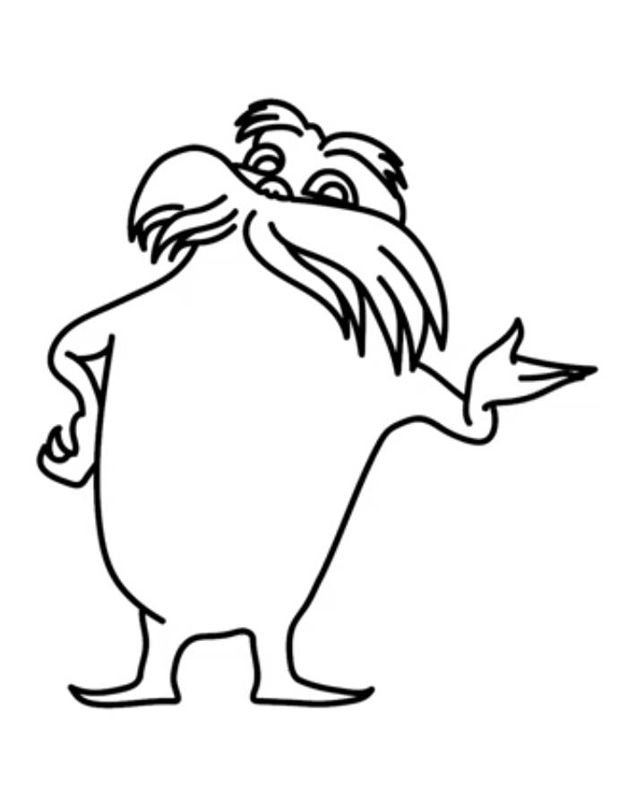The Lorax Coloring Page