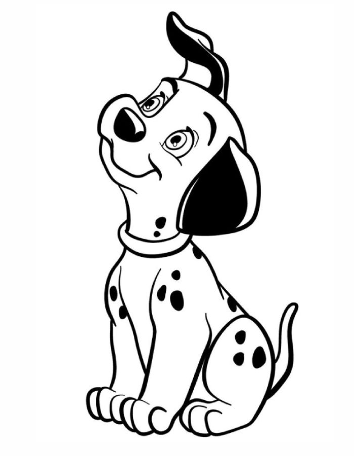 Lucky From 101 Dalmatians Coloring Page