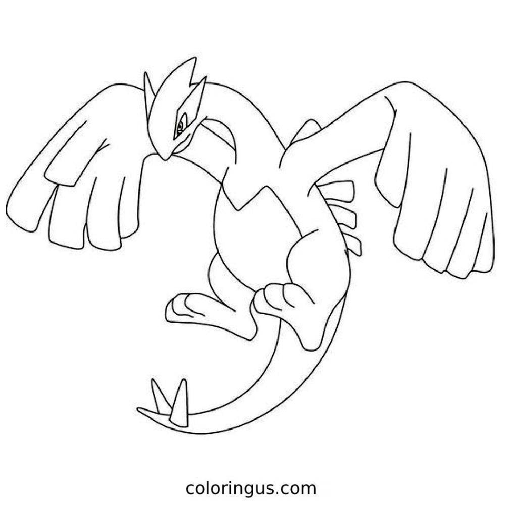 lugia coloring page