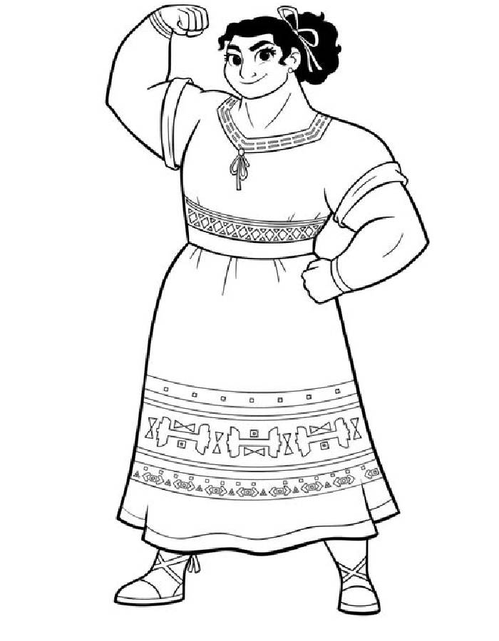 Luisa Madrigal Coloring Page