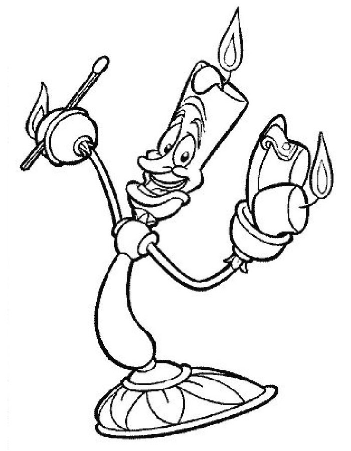 Lumiere Coloring Page