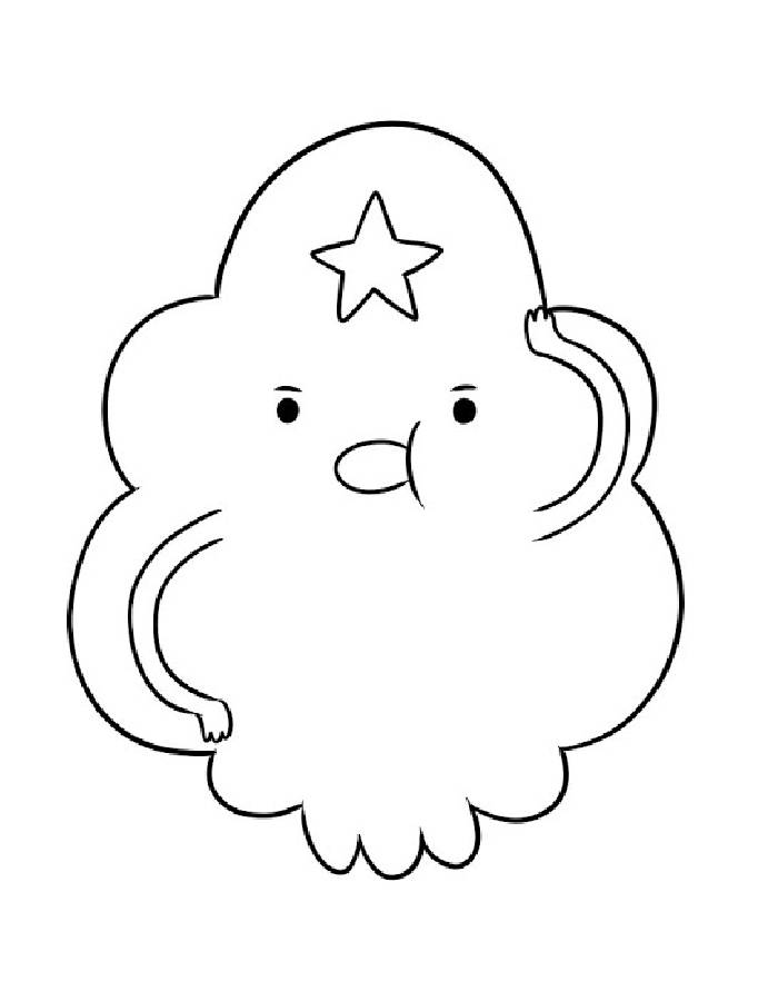 Lumpy Space Princess Coloring Page