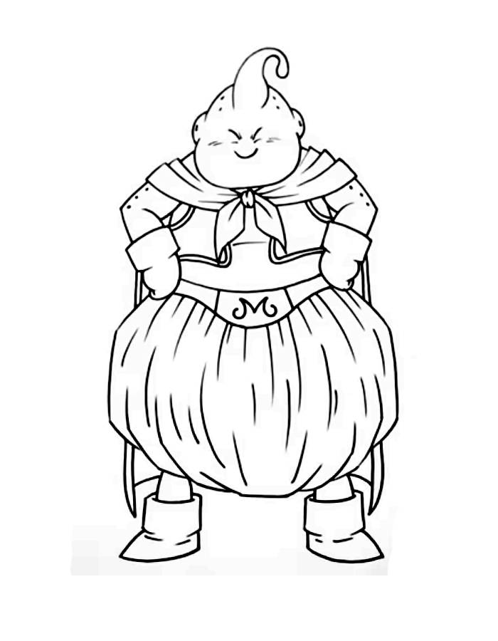 Majin Buu Dragon Ball Z Coloring Page