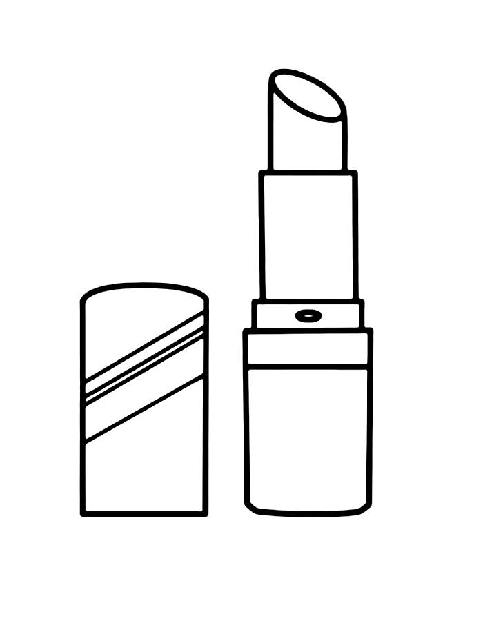 Makeup Lipstick Coloring Page