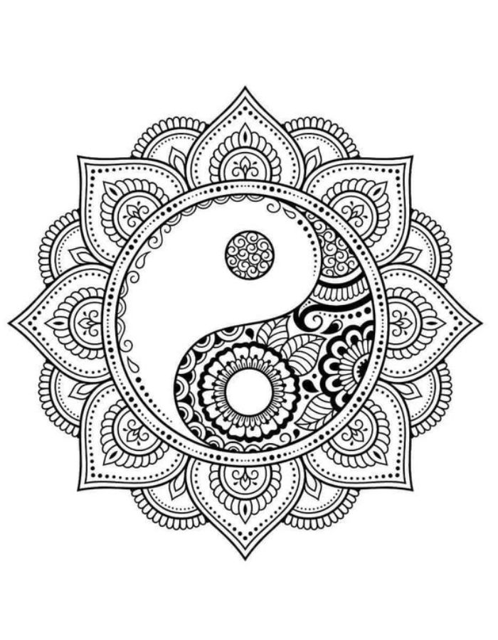 Mandala Art Sheets Coloring Page