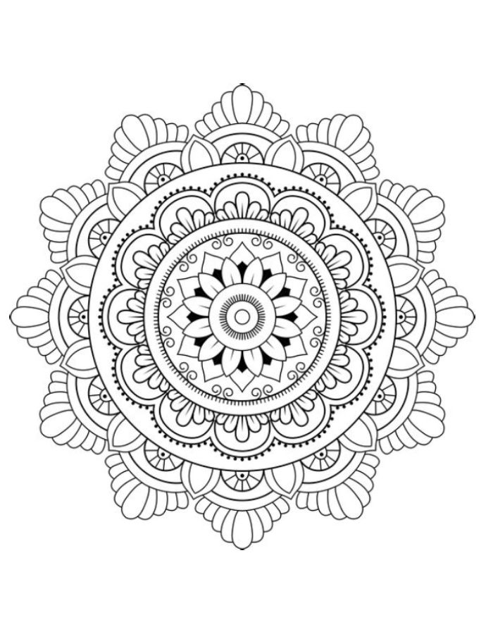 Mandala Mindfulness Image For Kids