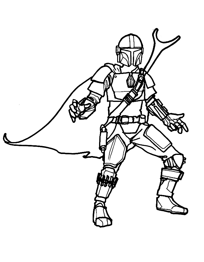 Mandalorian  coloring page