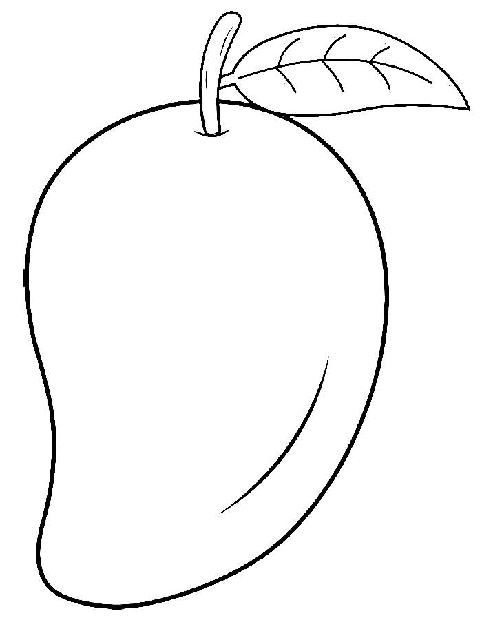 Mango Worksheet Coloring Page Free Printable PDF Mango Worksheet Coloring Page Free Printable PDF