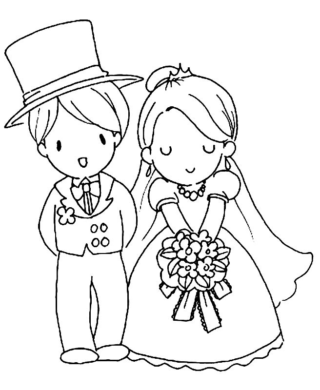 marriage coloring page