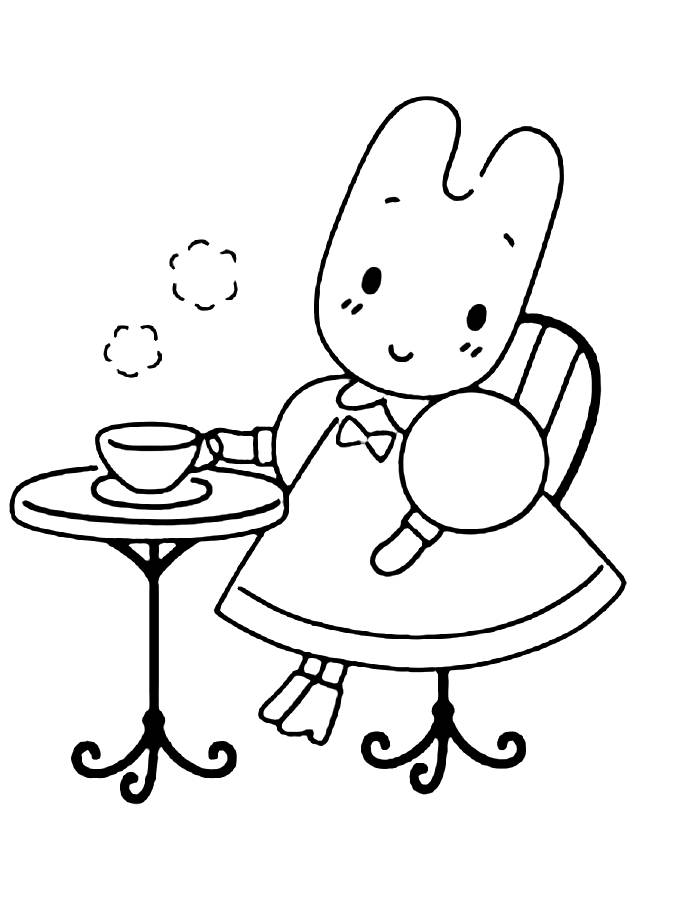 Marroncream Sanrio Coloring Page