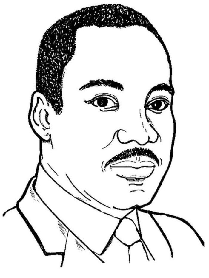 Martin Luther King Jr  coloring page