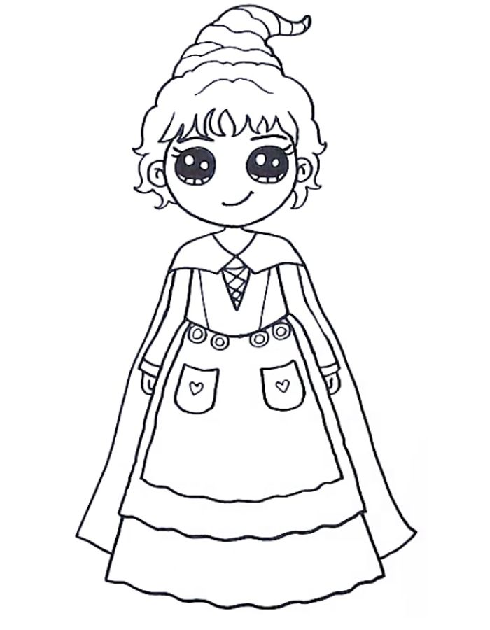 Mary Sanderson Coloring Page