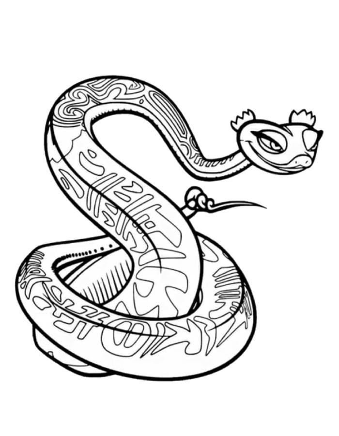 Master Viper From Kung Fu Panda Coloring Page