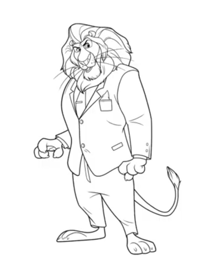 Mayor Lionheart From Zootopia
