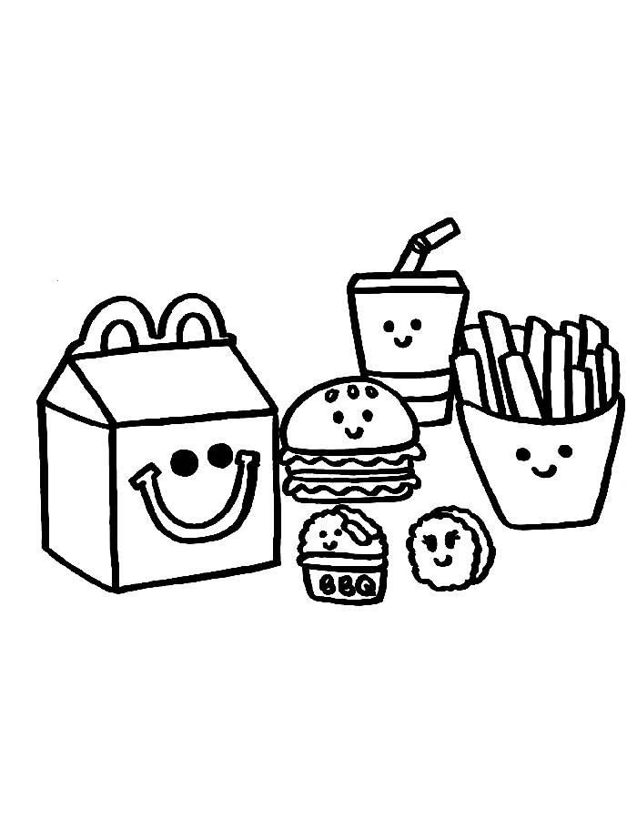 Mcdonald's Coloring Page